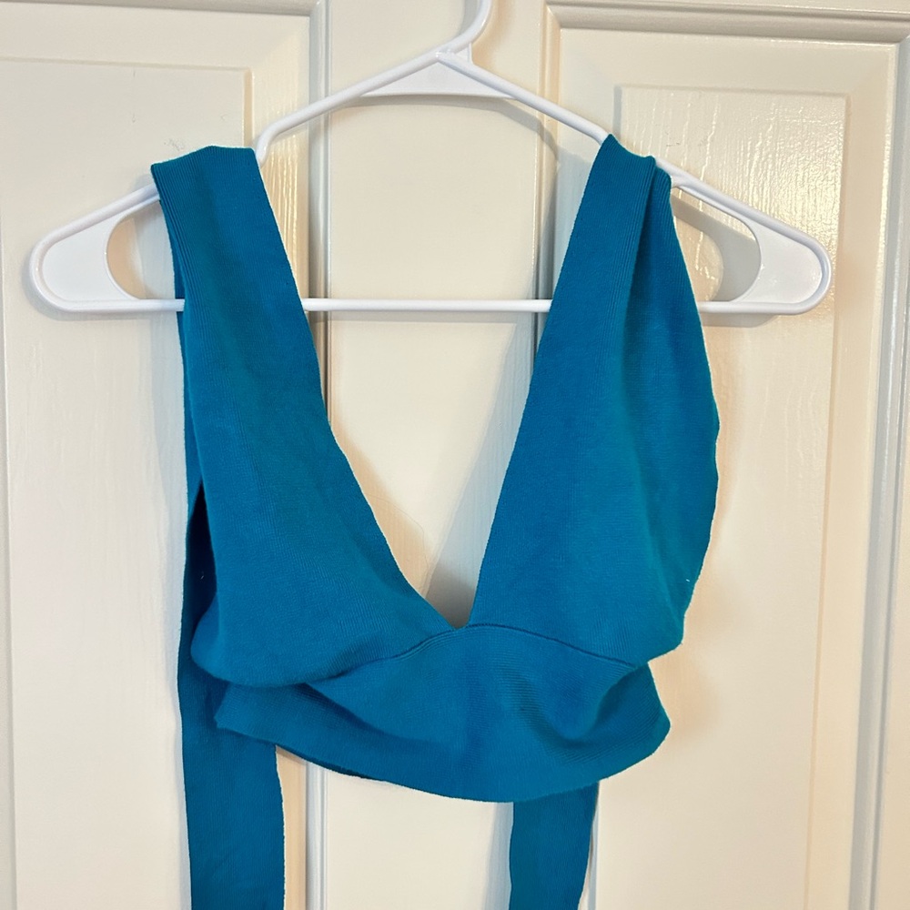 Urban outfitters tie around crop top